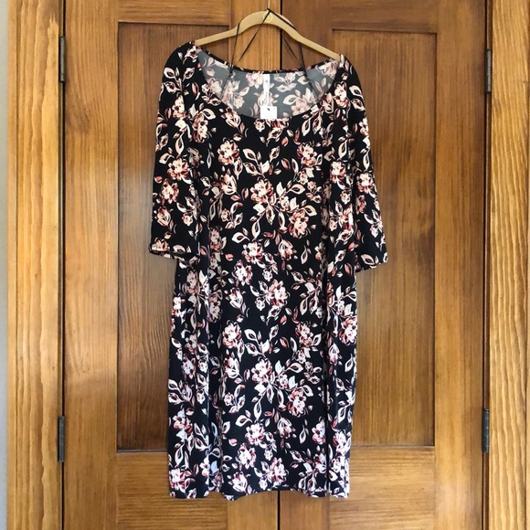 NY Collection brand new 1x cold shoulder dress - Picture 1 of 3